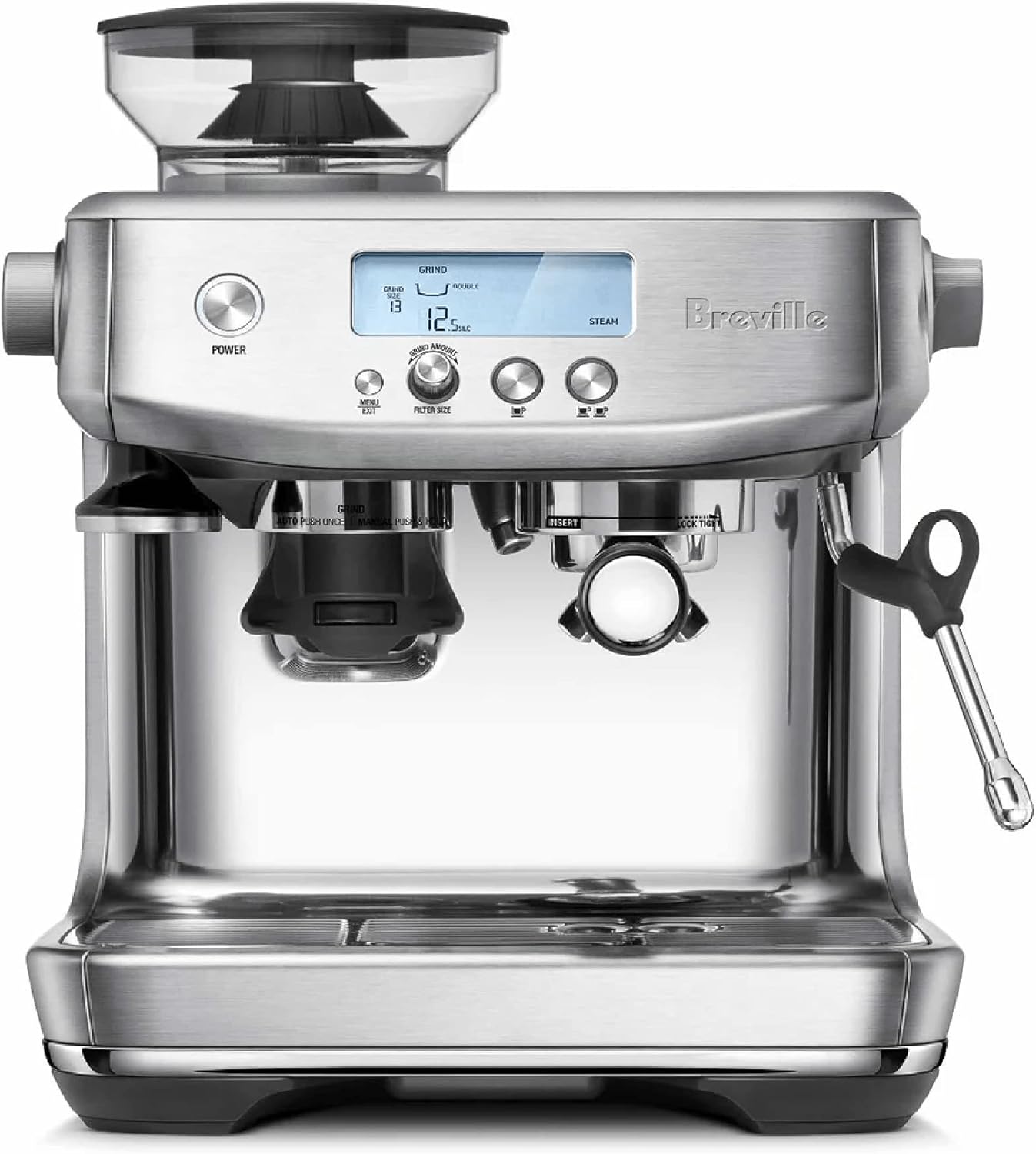 Breville BES878BSS1BUS1 BES878BSS Barista Pro Espresso Maker, Brushed Stainless Steel, 18/8