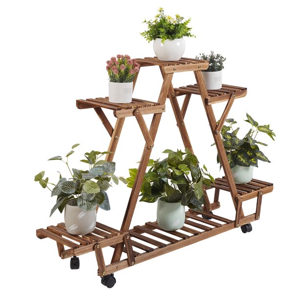 Nicholes Plant Stand - Versatile Indoor/Outdoor Display for Multiple Plants